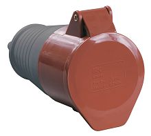 Розетка кабельная переносная IEK КНР ССИ-215 16А 3Р+РЕ+N 400В IР44 красный картинка 